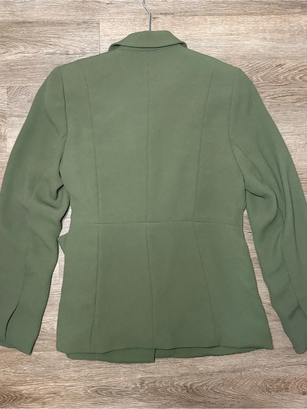 Spanx Crepe Olive Wrap Blazer & Wide-Leg Pants Suit Set - Women